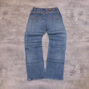 Arua Midwash Flair Bootcut  Stright LEgged Skater Casual Everyday Baggy Denim‎